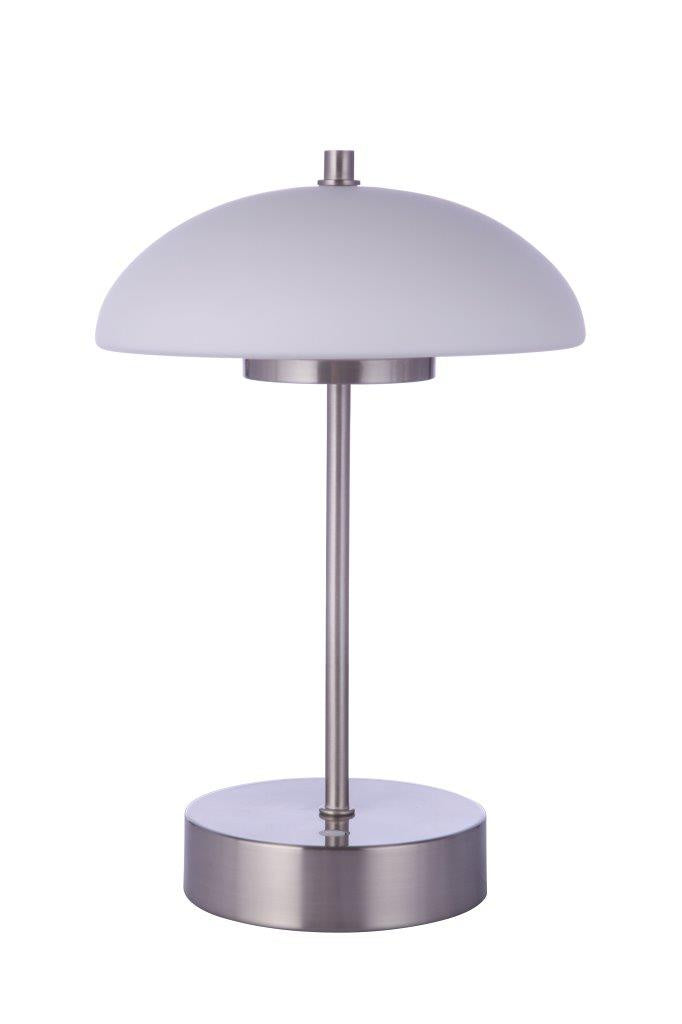 Craftmade LED Table Lamp from the Rechargable LED Portable collection in Brushed Polished Nickel finish