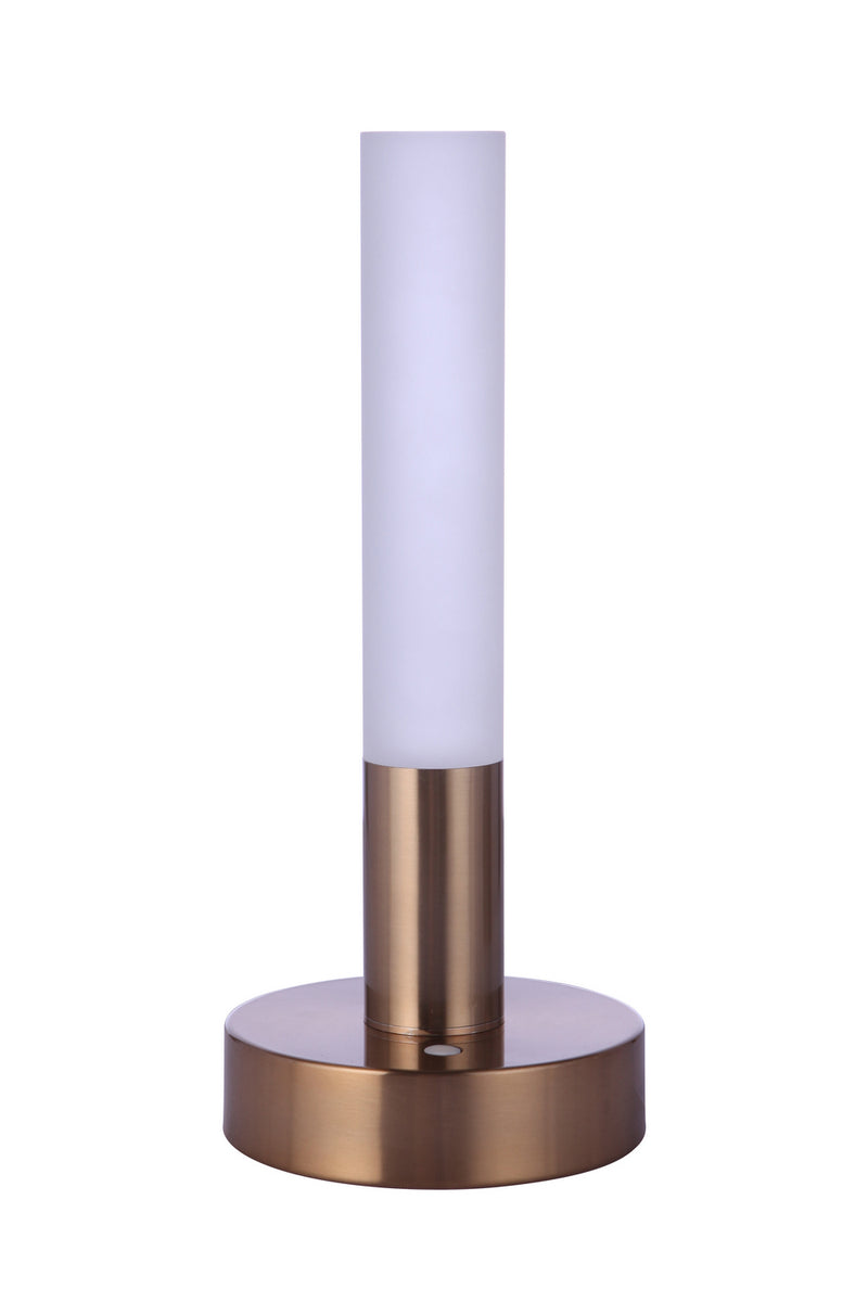 Craftmade LED Table Lamp from the Rechargable LED Portable collection in Satin Brass finish