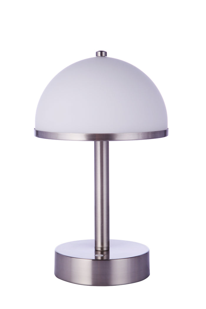 Craftmade LED Table Lamp from the Rechargable LED Portable collection in Brushed Polished Nickel finish