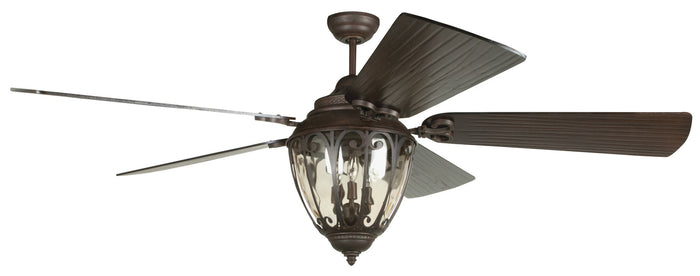 Craftmade 70"Ceiling Fan from the Olivier collection in Aged Bronze Textured finish
