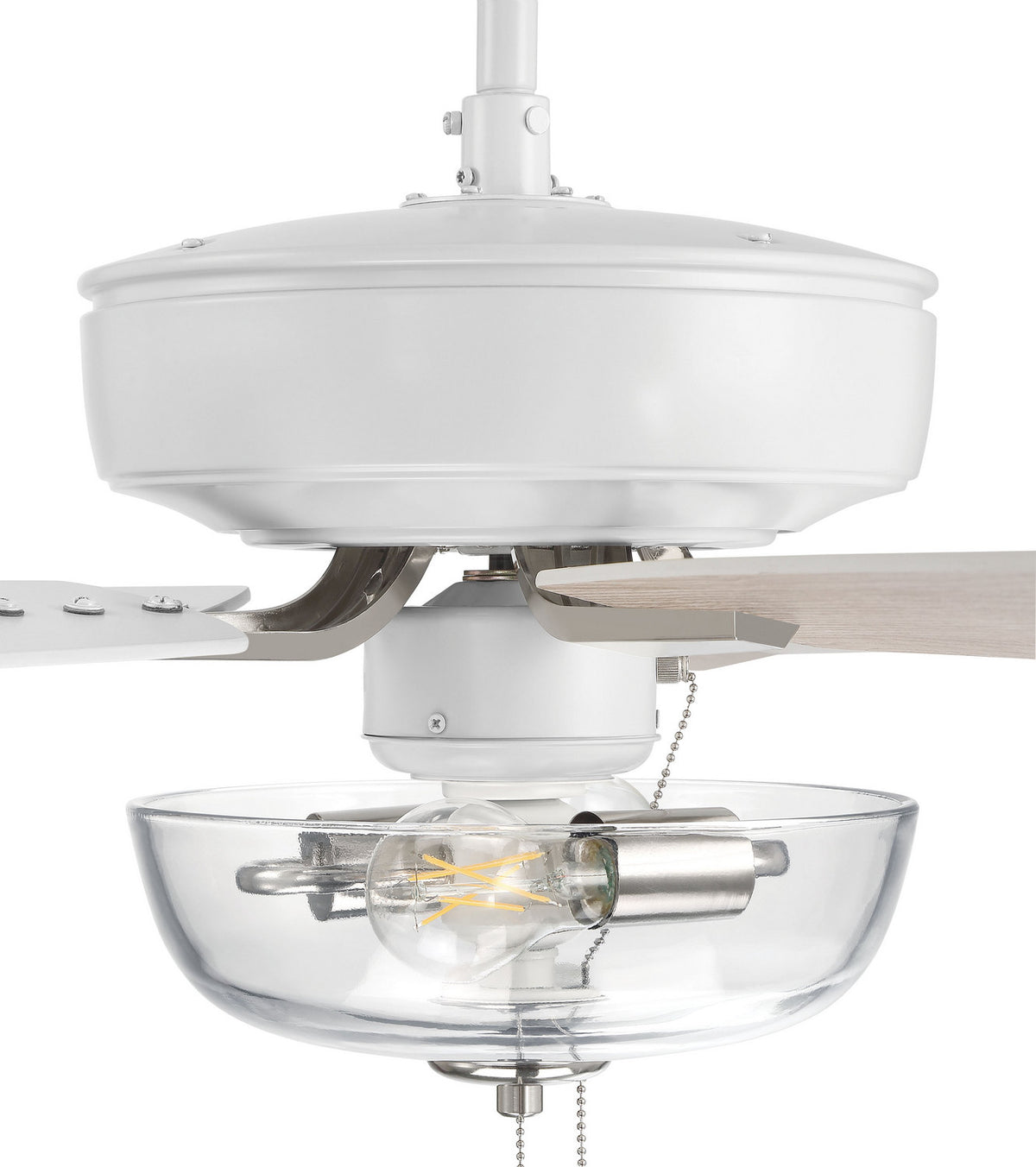 Craftmade - P101WPLN5-52WWOK - 52" Ceiling Fan - Pro Plus 101 - White/Polished Nickel
