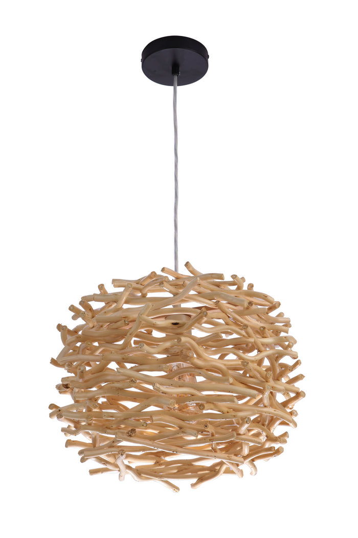 Craftmade One Light Pendant from the Natural Pendant collection in Natural finish