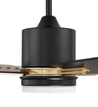 Craftmade - TEA52FBSB4 - 52" Ceiling Fan - Teana - Flat Black/Satin Brass