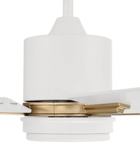 Craftmade - TEA52WSB4 - 52" Ceiling Fan - Teana - White/Satin Brass