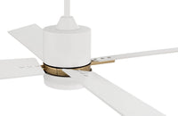 Craftmade - TEA52WSB4 - 52" Ceiling Fan - Teana - White/Satin Brass