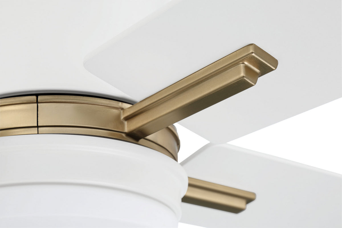 Craftmade - TEA52WSB4 - 52" Ceiling Fan - Teana - White/Satin Brass