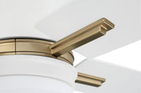 Craftmade - TEA52WSB4 - 52" Ceiling Fan - Teana - White/Satin Brass