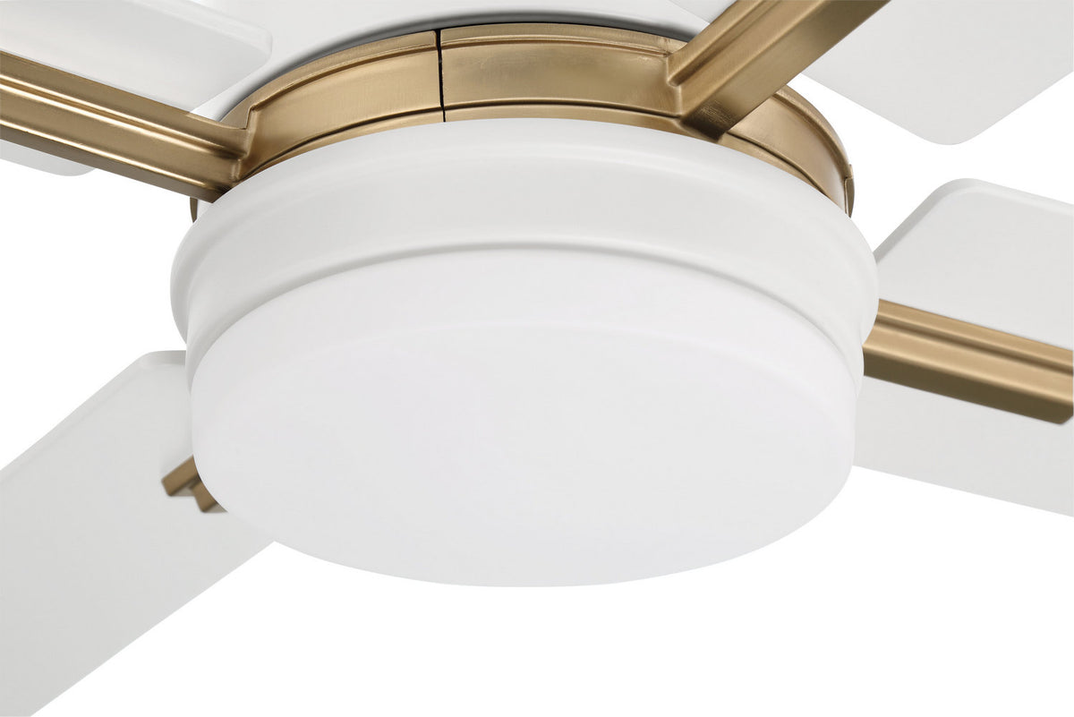 Craftmade - TEA52WSB4 - 52" Ceiling Fan - Teana - White/Satin Brass