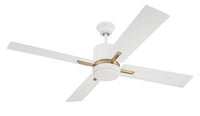 Craftmade - TEA52WSB4 - 52" Ceiling Fan - Teana - White/Satin Brass
