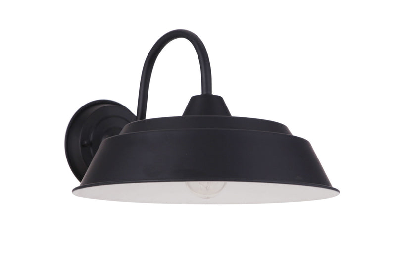 Craftmade One Light Outdoor Wall Mount from the Landmark collection in Midnight finish