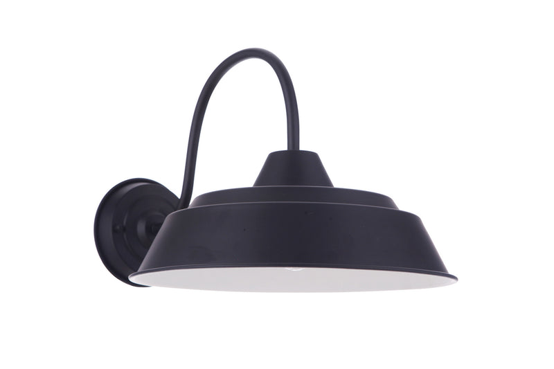 Craftmade One Light Outdoor Wall Mount from the Landmark collection in Midnight finish