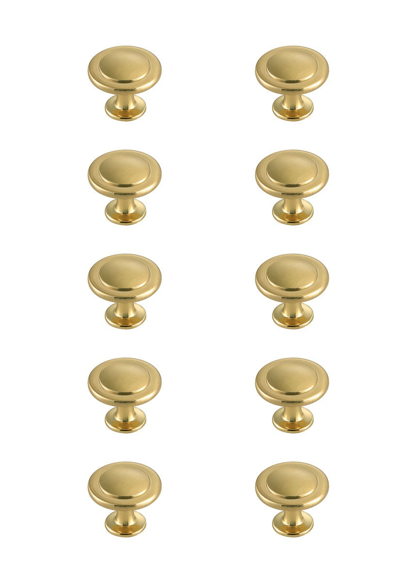 Elegant Lighting - KB2005-GD-10PK - Knob Multipack (Set of 10) - Logyn - Brushed Gold
