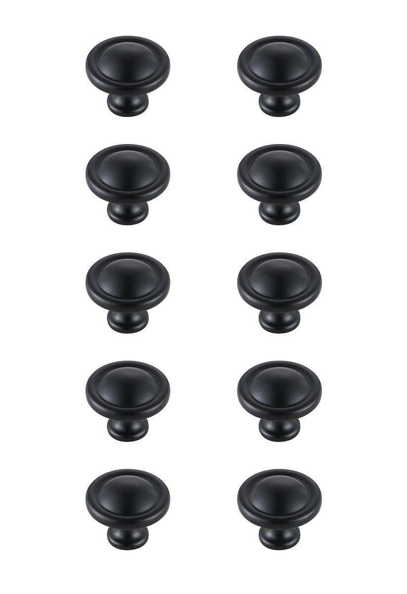 Elegant Lighting - KB2007-MB-10PK - Knob Multipack (Set of 10) - Garlande - Matte Black