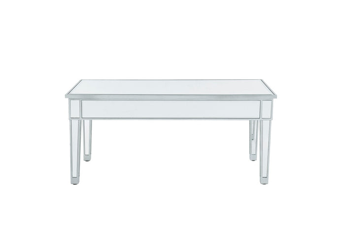 Elegant Lighting Coffee Table from the REFLEXION collection in Antique Silver finish