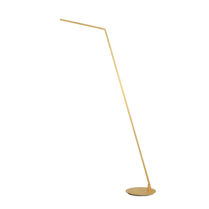 Kuzco Lighting LED Floor Lamp from the Miter collection in Black|Brushed Gold|Brushed Nickel|White finish