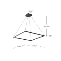 Kuzco Lighting - PD88132-BK - LED Pendant - Piazza - Black