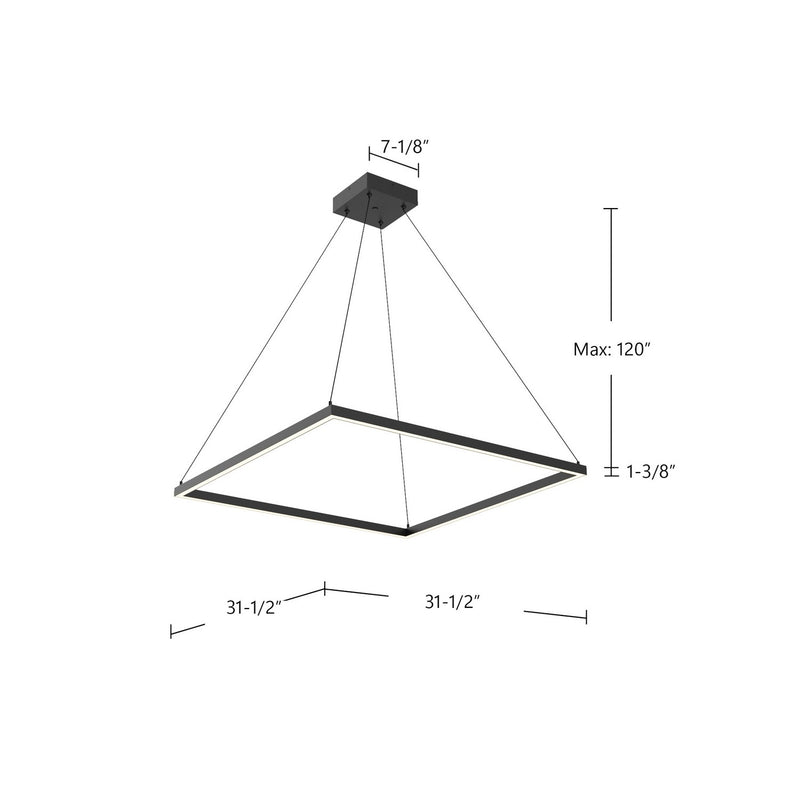 Kuzco Lighting - PD88132-BK - LED Pendant - Piazza - Black