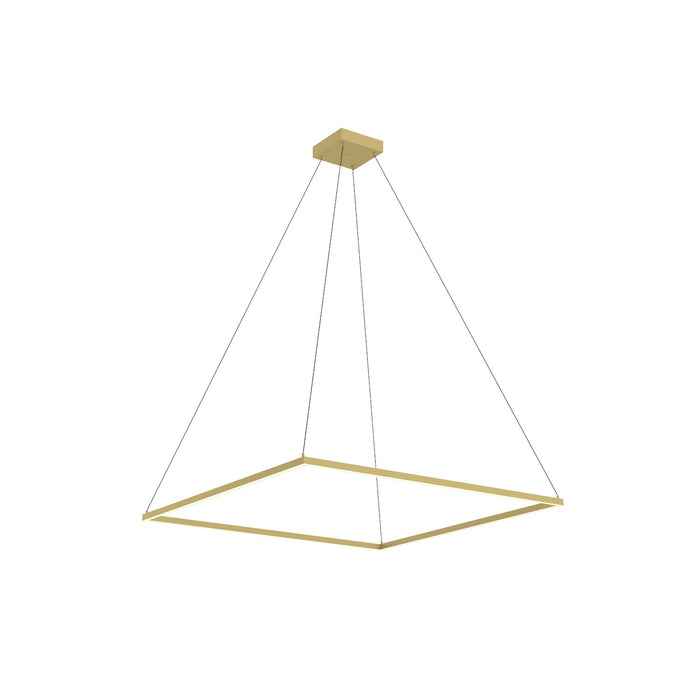 Kuzco Lighting LED Pendant from the Piazza collection in Black|Brushed Gold|White finish