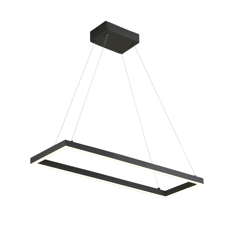 Kuzco Lighting LED Pendant from the Piazza collection in Black|Brushed Gold|White finish