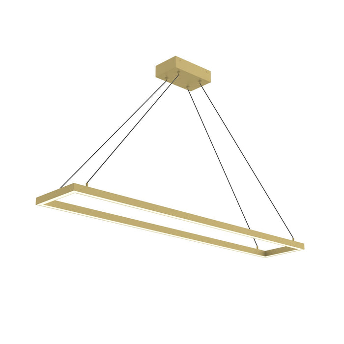 Kuzco Lighting LED Pendant from the Piazza collection in Black|Brushed Gold|White finish