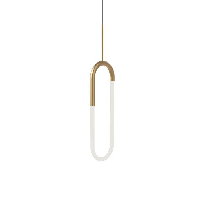 Kuzco Lighting LED Pendant from the Huron collection in Black|Brushed Gold|Chrome finish