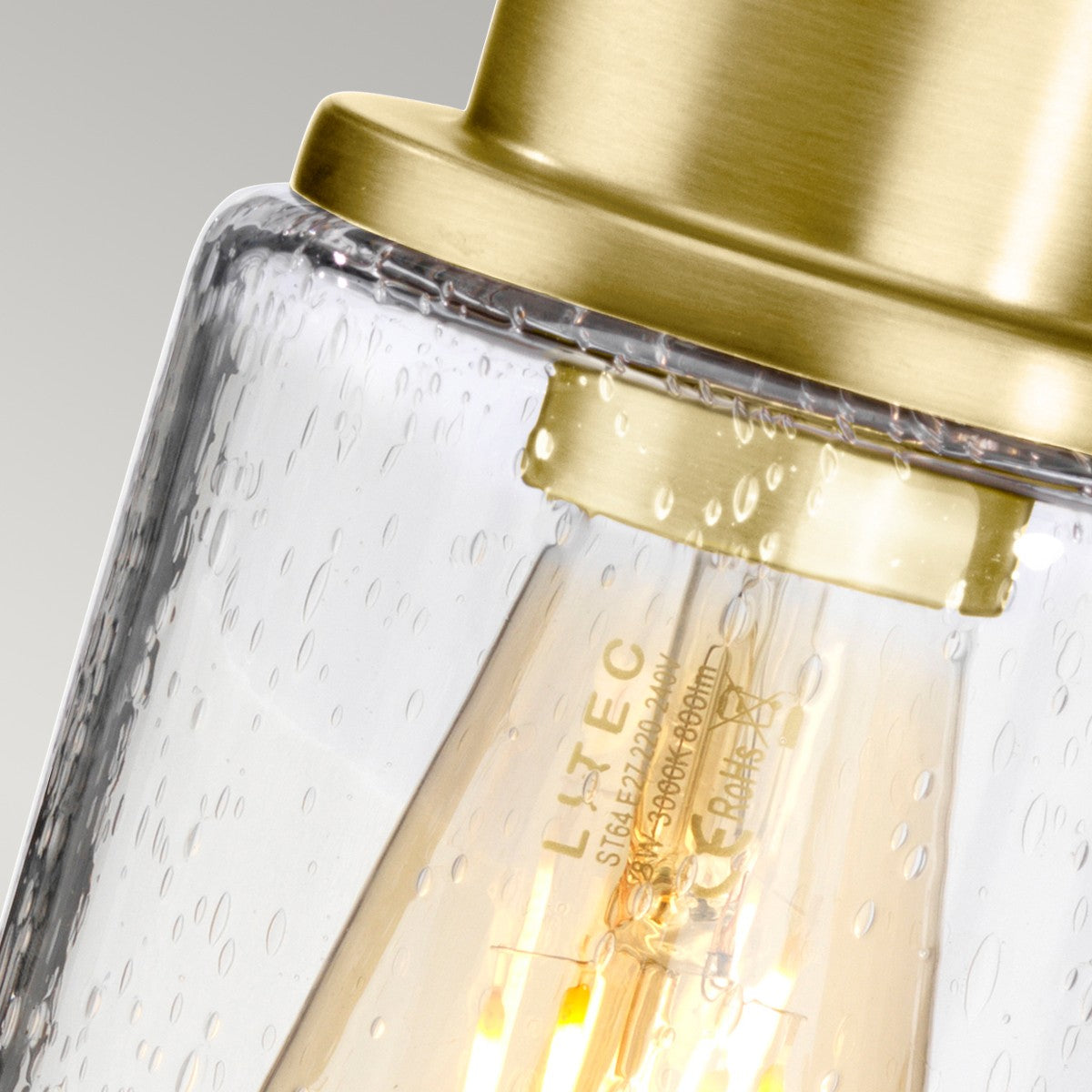 Lucas + McKearn - BB-MORVAH-BB - One Light Bath - Morvah - Brushed Brass