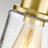 Lucas + McKearn - BB-MORVAH-BB - One Light Bath - Morvah - Brushed Brass
