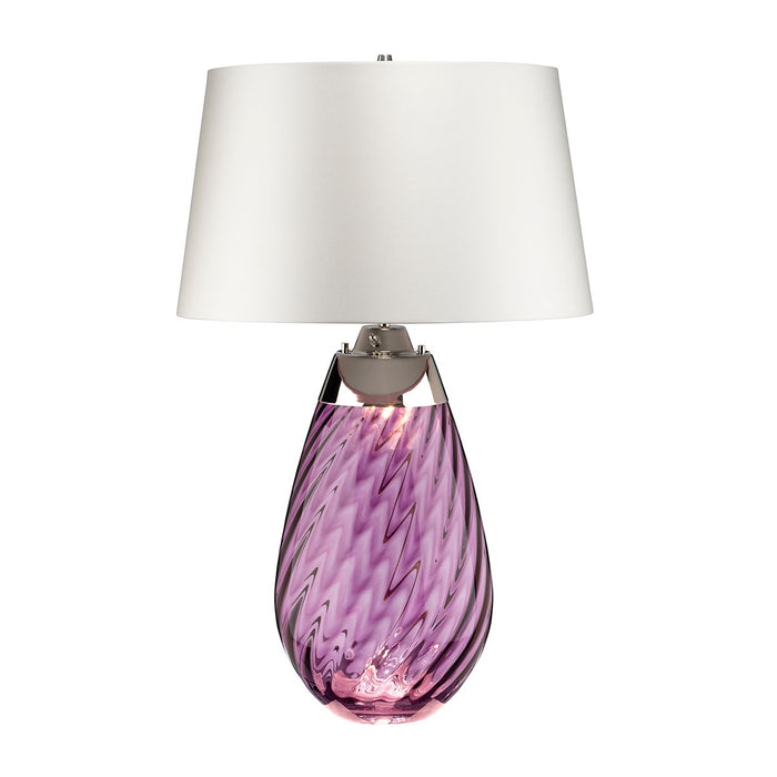 Lucas + McKearn Two Light Table Lamp from the Lena collection in Plum finish