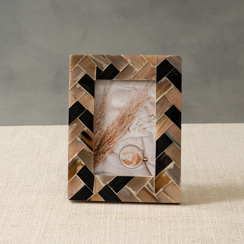 Design Shop Blue & Brown Photo Frame