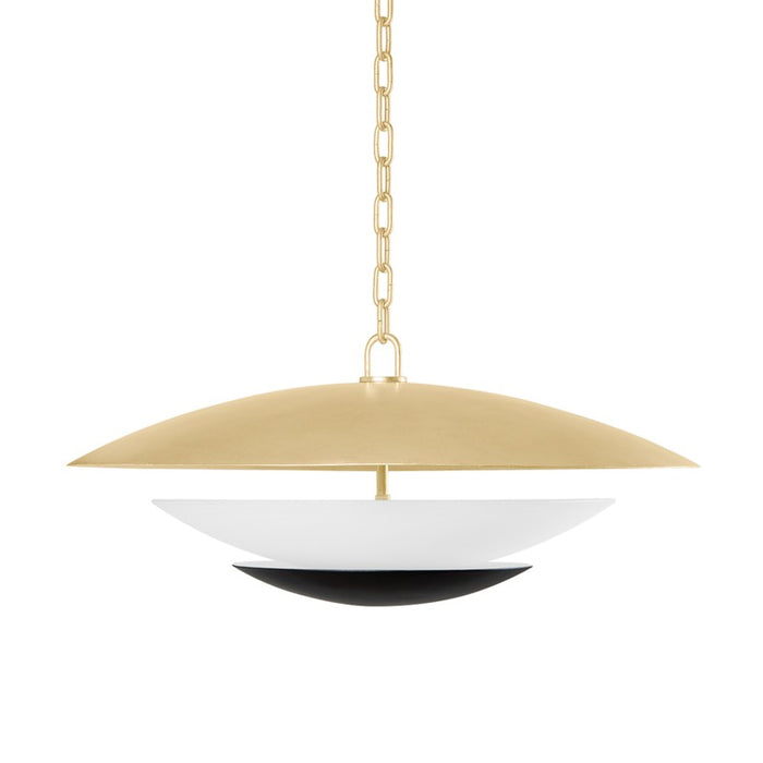 Corbett Lighting Four Light Chandelier from the Adara collection in Vintage Gold Leaf And Soft Black finish