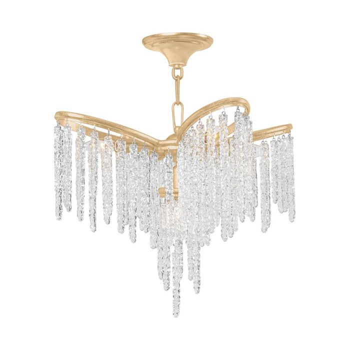 Corbett Lighting Seven Light Chandelier from the Pandora collection in Gold Leaf finish