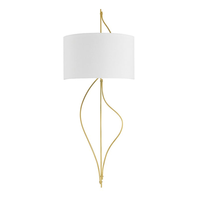 Corbett Lighting Two Light Wall Sconce from the Akina collection in Vintage Brass finish