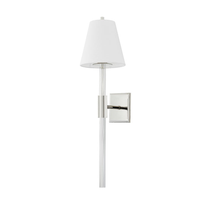 Corbett Lighting One Light Wall Sconce from the Martina collection in Polished Nickel finish