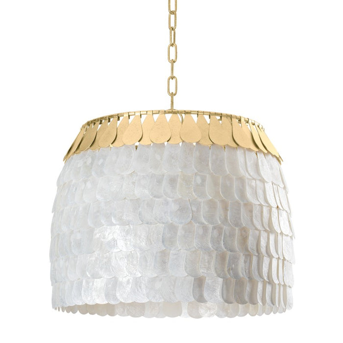 Corbett Lighting Four Light Chandelier from the Coralie collection in Vintage Gold Leaf finish