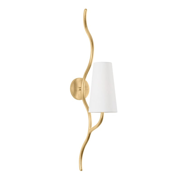 Corbett Lighting One Light Wall Sconce from the Cortona collection in Vintage Gold Leaf finish
