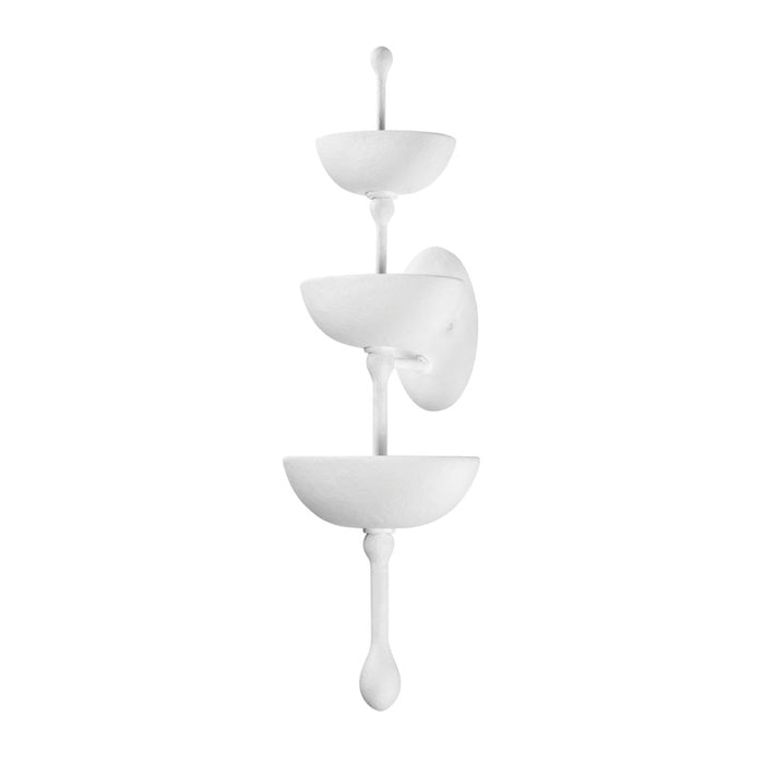 Corbett Lighting Six Light Wall Sconce from the Aura collection in Gesso White finish