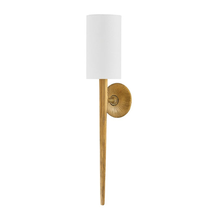 Corbett Lighting One Light Wall Sconce from the Anthia collection in Vintage Brass finish