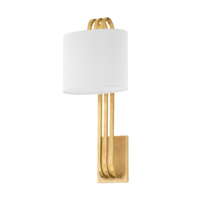 Corbett Lighting One Light Wall Sconce from the Lysandra collection in Vintage Brass finish