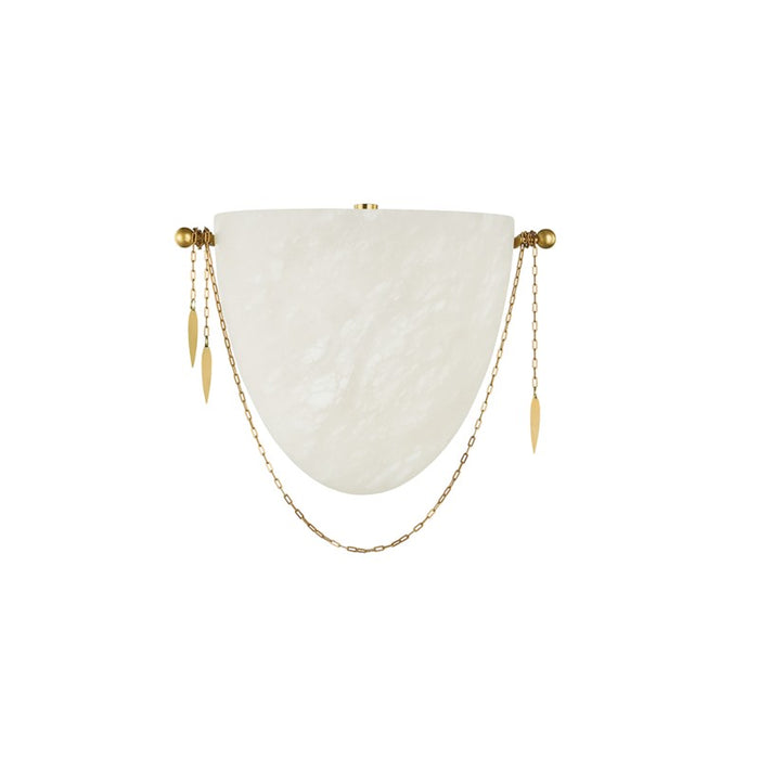 Corbett Lighting LED Wall Sconce from the Fabriano collection in Vintage Polished Brass finish