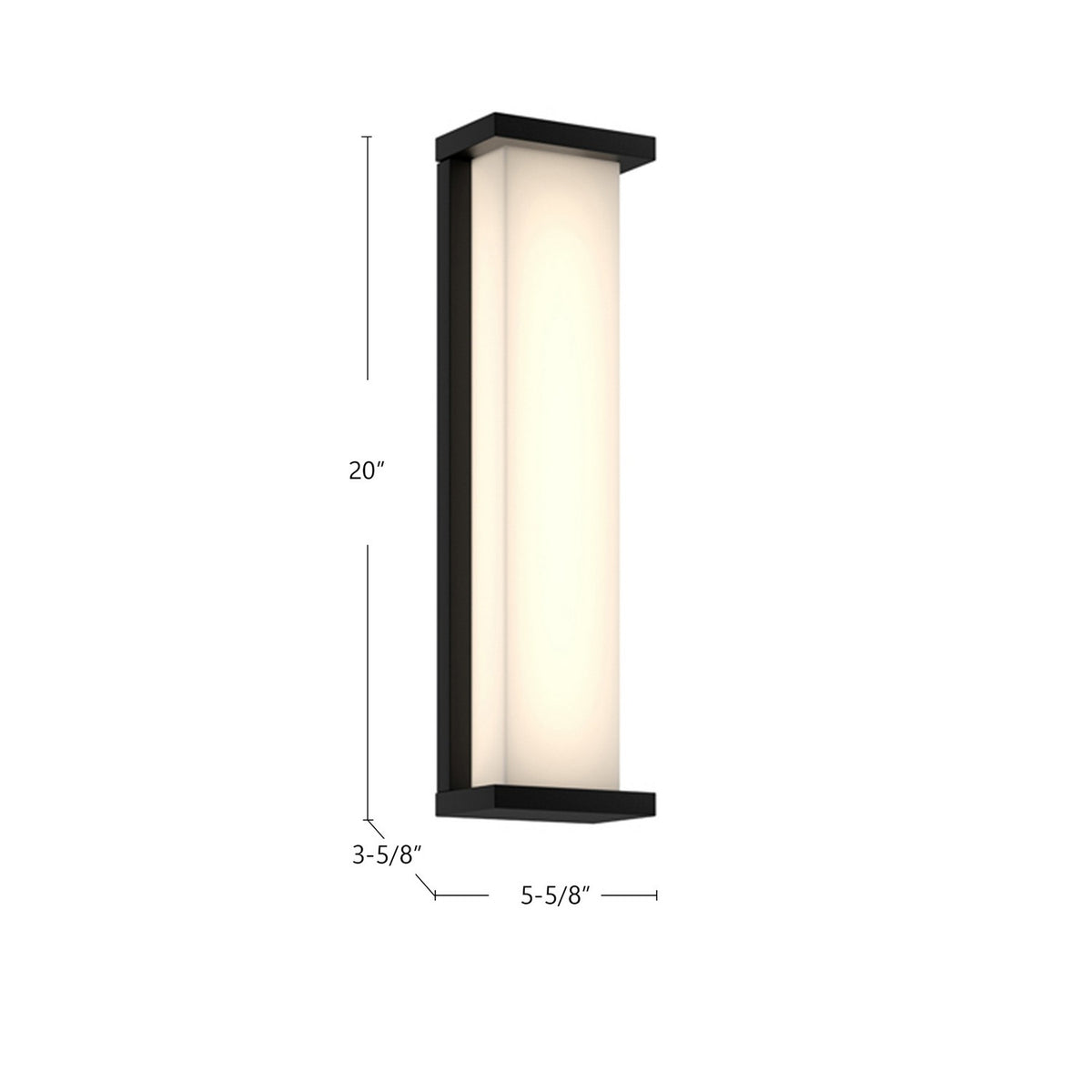 Kuzco Lighting - EW70720-BK - LED Exterior Wall Mount - Bravo - Black