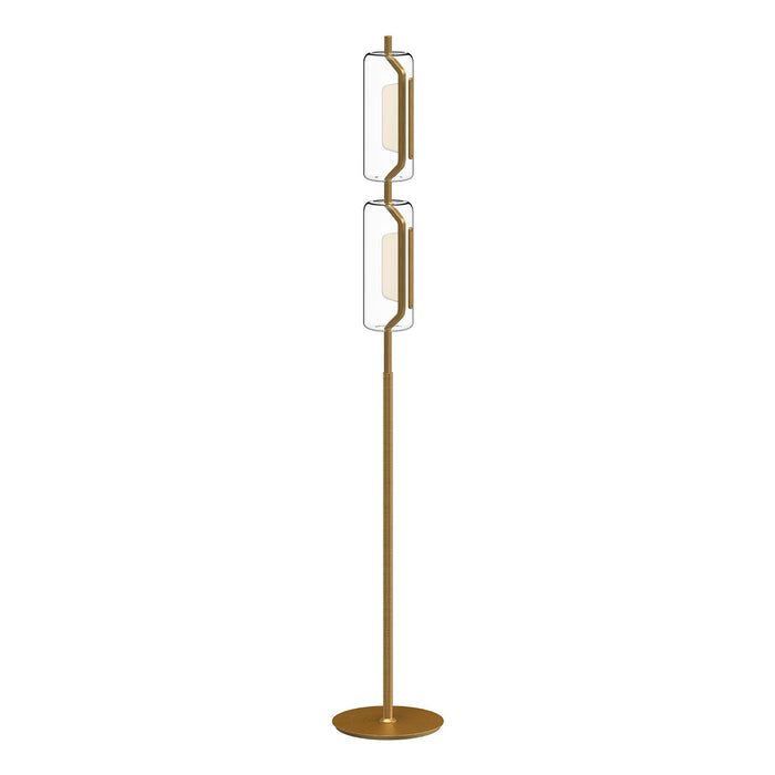Kuzco Lighting LED Floor Lamp from the Hilo collection in Black|Brushed Gold finish