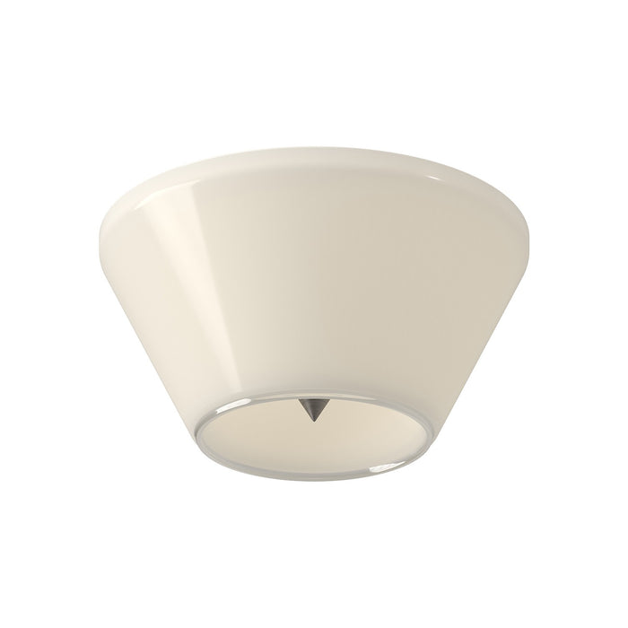 Kuzco Lighting LED Flush Mount from the Holt collection in Brushed Gold/Glossy Opal Glass|Brushed Nickel/Glossy Opal Glass finish