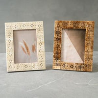 Design Shop Neutral Bone Floral Cut-Out Frame Asst.2 Medium