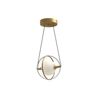 Kuzco Lighting LED Pendant from the Aries collection in Black|Brushed Gold|Chrome finish