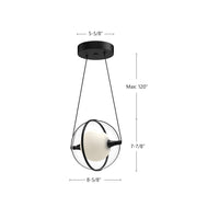 Kuzco Lighting - PD76708-BK - LED Pendant - Aries - Black