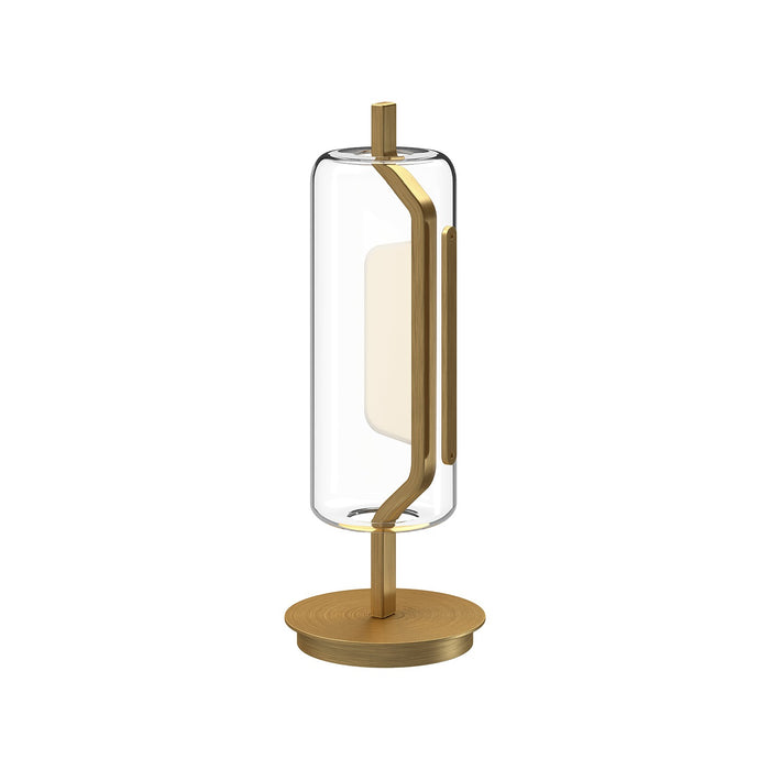 Kuzco Lighting LED Table Lamp from the Hilo collection in Black|Brushed Gold finish