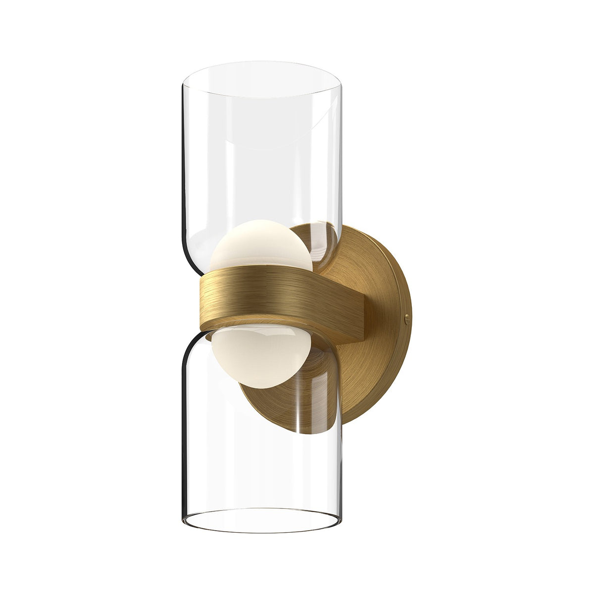 Kuzco Lighting - WS52511-BG/CL - LED Wall Sconce - Cedar - Brushed Gold/Clear