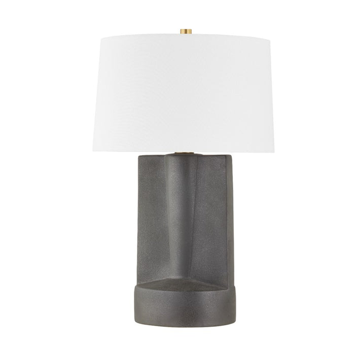 Hudson Valley One Light Table Lamp from the Wilson collection in Aged Brass finish