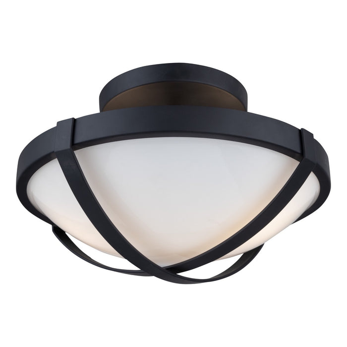 Artcraft Two Light Flush Mount from the Cara collection in Black finish