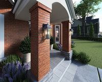 Artcraft - AC8802BK - Two Light Outdoor Wall Mount - Winchester - Black